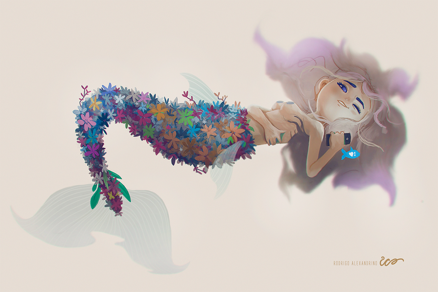 插画procreate水稻,插画procreate饰品书籍