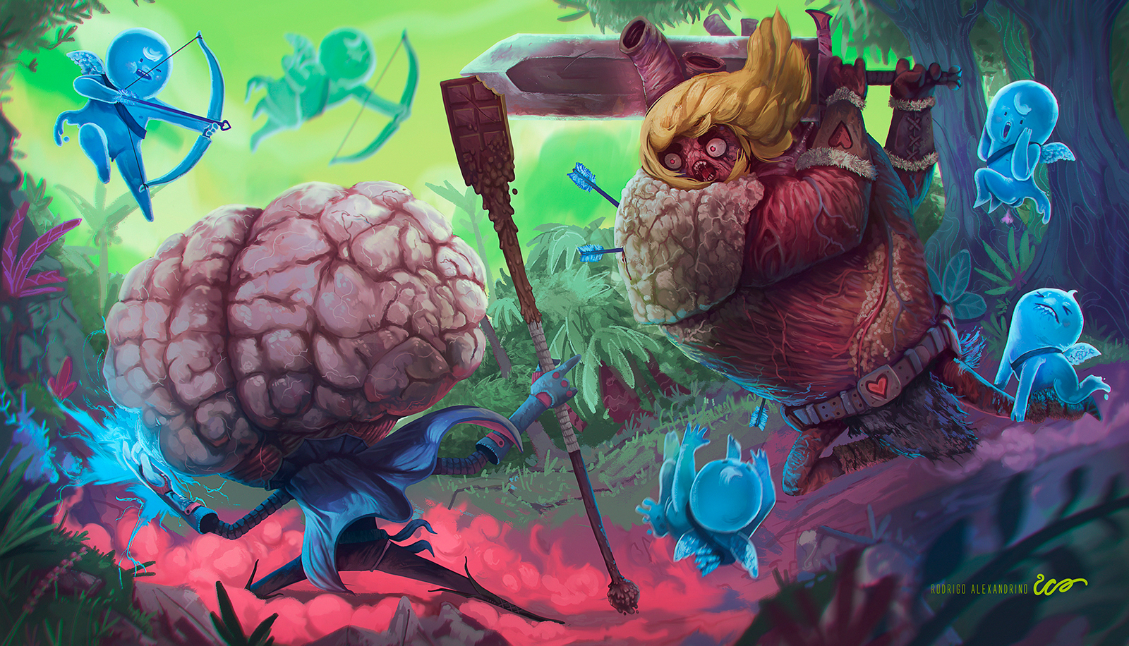 插画procreate绘画教程,rodrigo插画大全