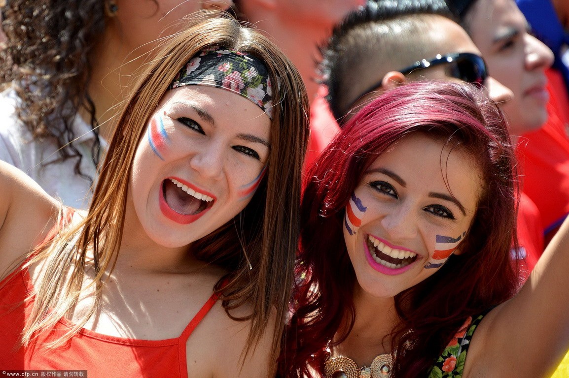 世界杯各国球迷妆容,世界杯球迷装扮