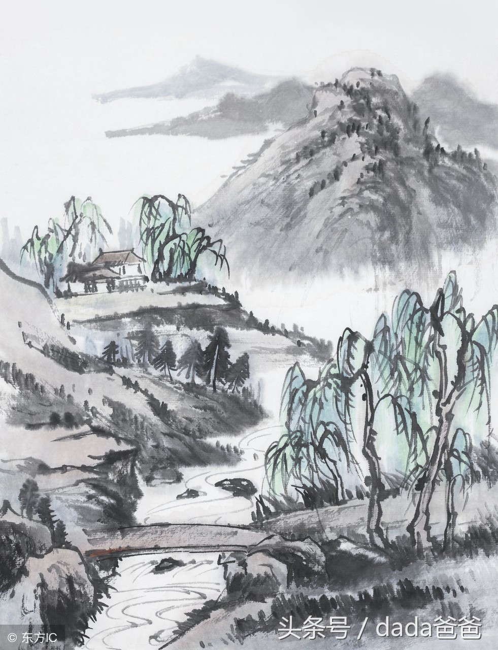 40首古诗词配绝美国画,古诗词意境国画