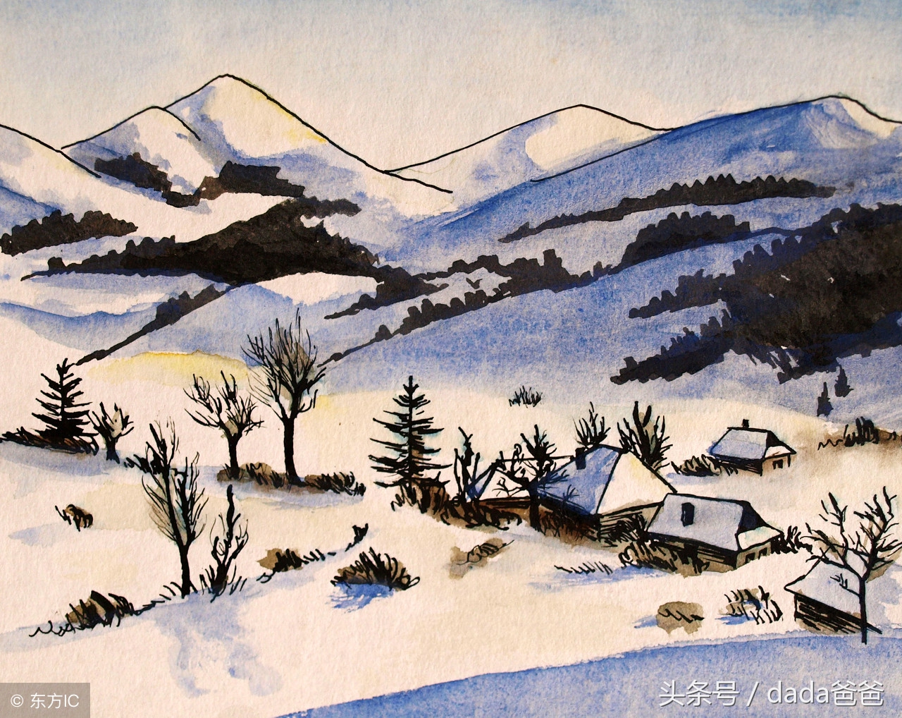 40首古诗词配绝美国画,古诗词意境国画