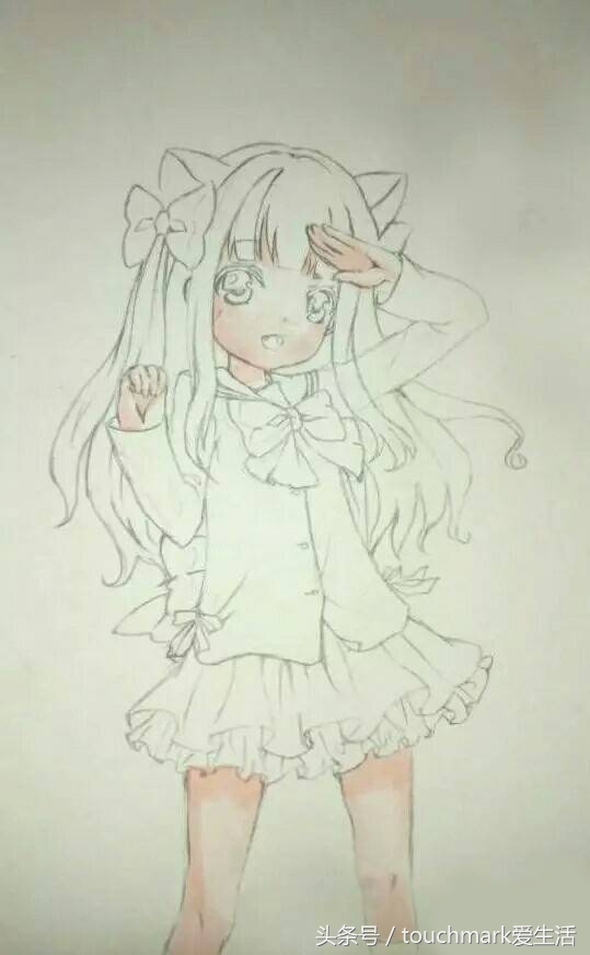 马克笔手绘动漫人物鬼灭之刃,马克笔手绘动漫人物少女全身