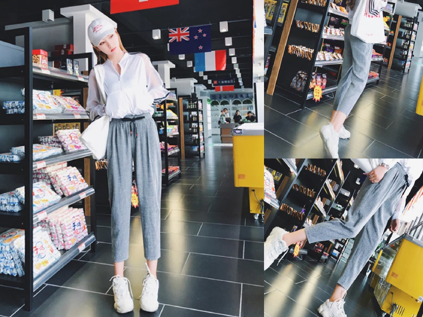 显瘦阔腿裤牛仔裤夏天穿,夏天穿阔腿裤还是束脚裤时尚