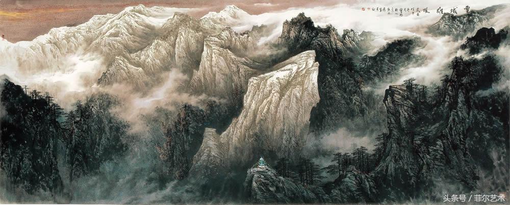 曾刚彩墨山水画着色技法完整版,曾刚彩墨山水画房子的画法视频