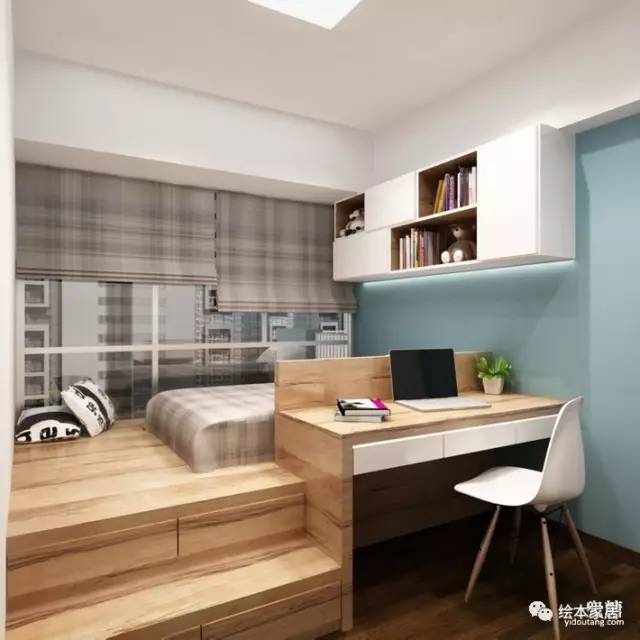 2平米独立小书房榻榻米,细长小书房想做成榻榻米