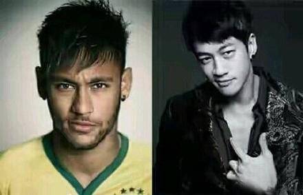 内马尔撞脸张震岳,内马尔神似张震岳