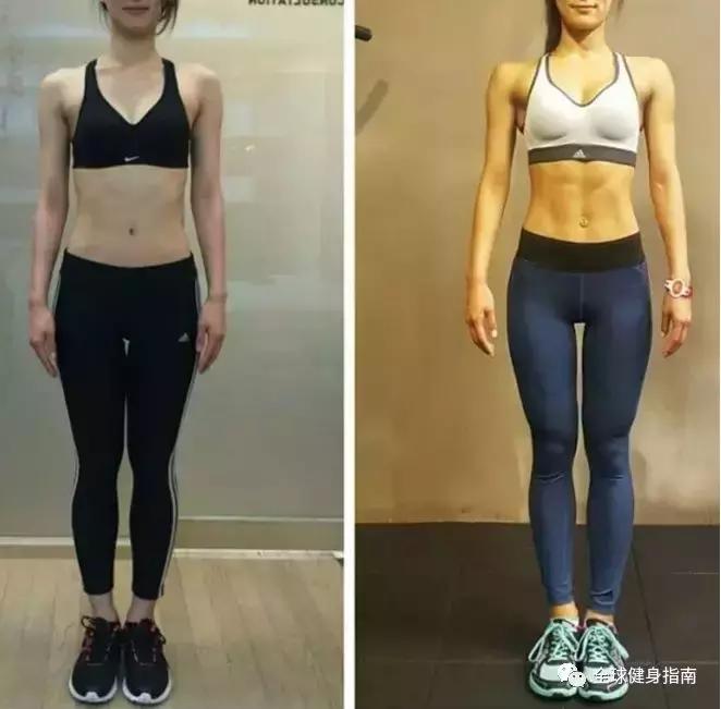 健身的女人穿衣服后效果,健身的女生穿瘦身的衣服