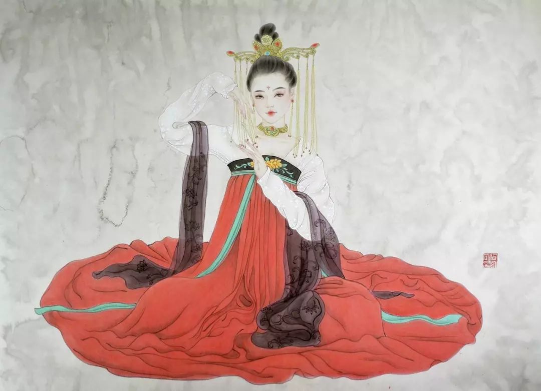 太美了！轻柔曼透，香艳的极致诱惑，国画欣赏