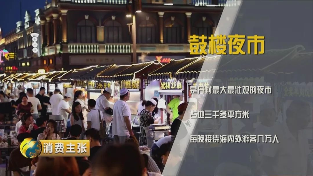 开封鼓楼夜市美食贯口,现在的开封小吃夜市