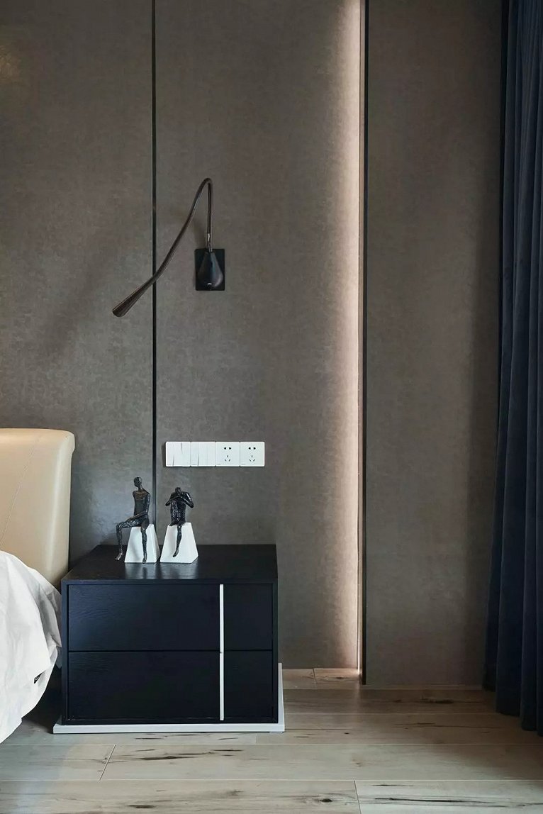 冷色调灰色装修风格,灰色卧室设计高级配色