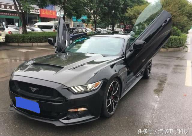福特野马自改剪刀门,福特野马mustang改装剪刀门