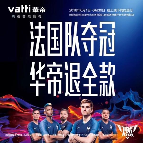 华帝对冲,欧洲杯法国队独赢100赔多少