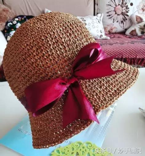 钩太阳遮阳帽全部教程,空心线钩夏季遮阳帽全教程视频