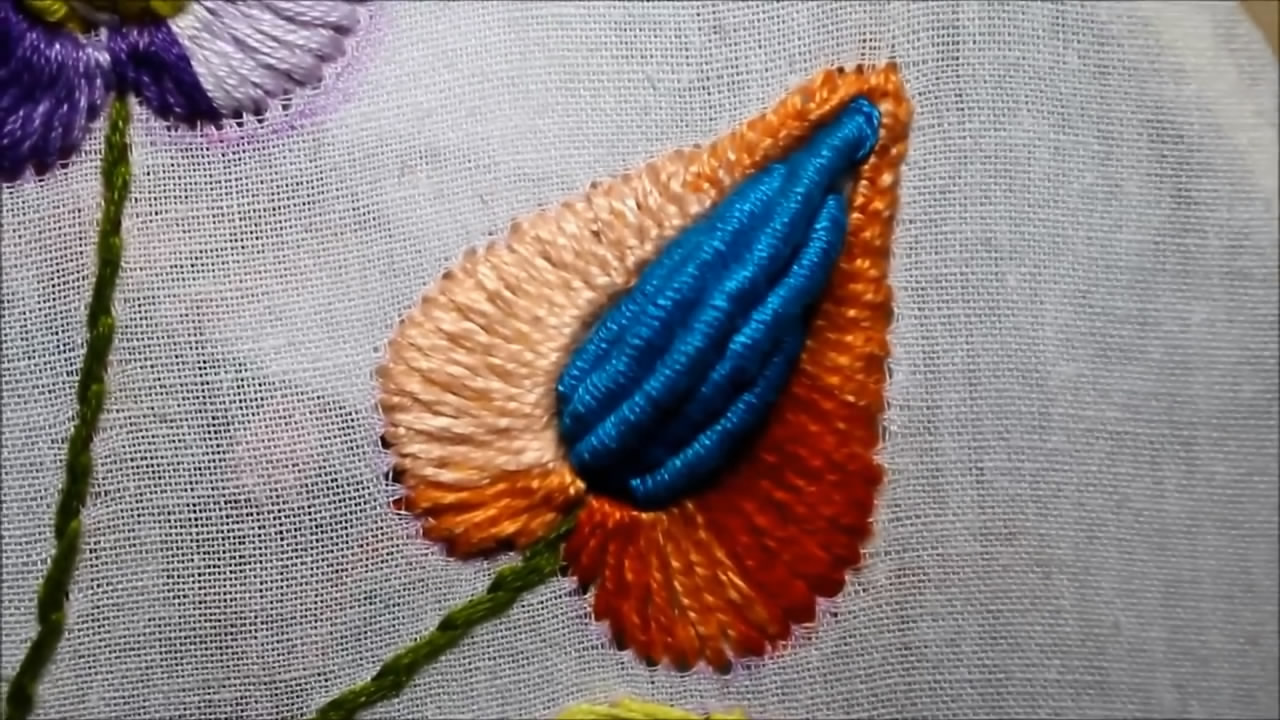 刺绣漂亮简单的花图案,刺绣花图案简单教程