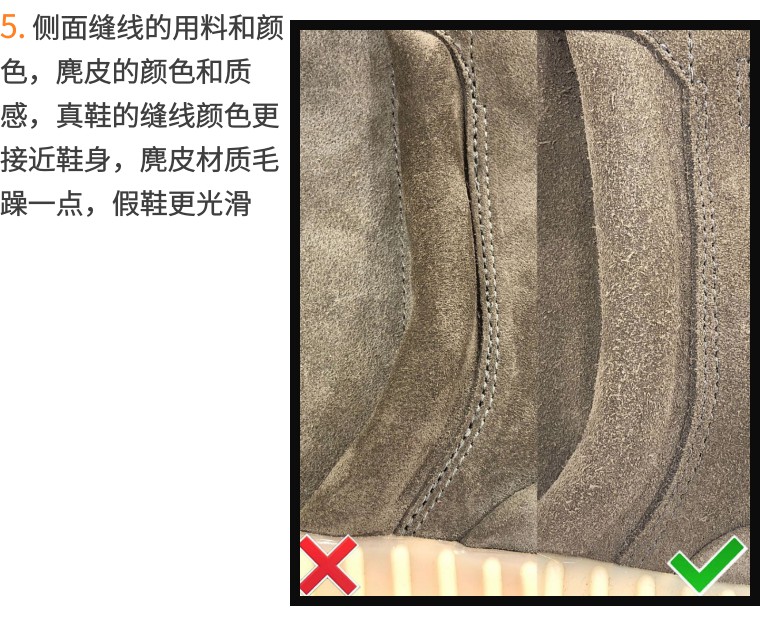 yeezy350球鞋对比真假,yeezy黑白球鞋鉴定