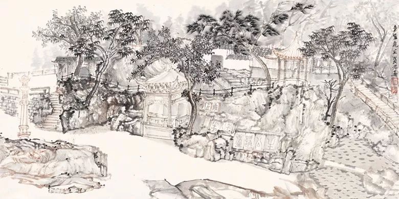 “问园姑苏”——园林采风创作十二人联展「江南收藏展会活动」