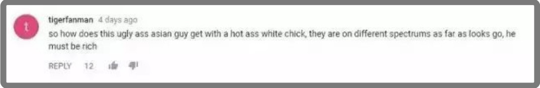 白人女子骂亚裔小伙,白人大骂亚裔女子