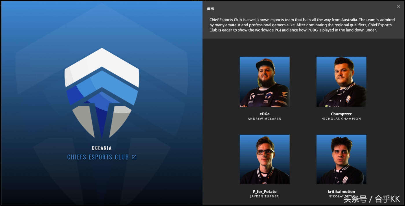 绝地求生PGI参赛队伍介绍