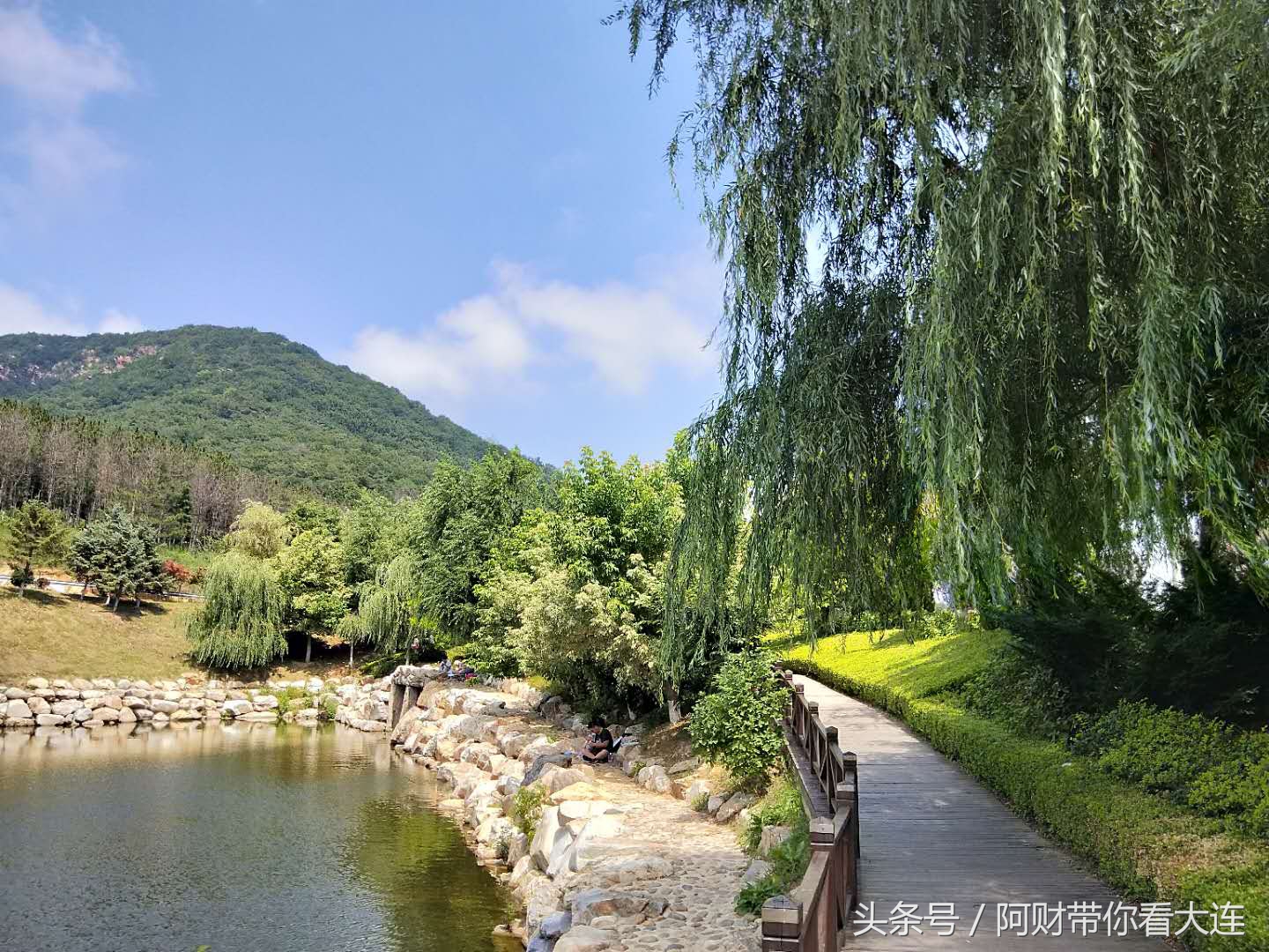 长青湖自然风景,长青湖世外桃源