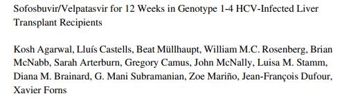 索非布韦和维帕他韦,索磷布韦维帕他韦和利巴韦林