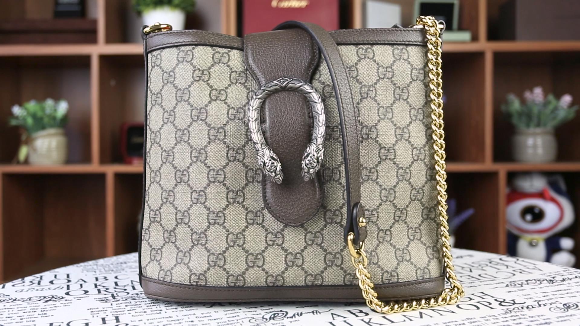 古驰gucci酒神包设计独特,gucci酒神包虎头不贴合
