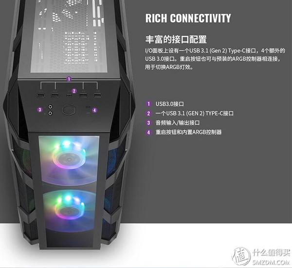 灯，灯灯灯灯！酷冷至尊H500MARGB游戏机箱深度测评