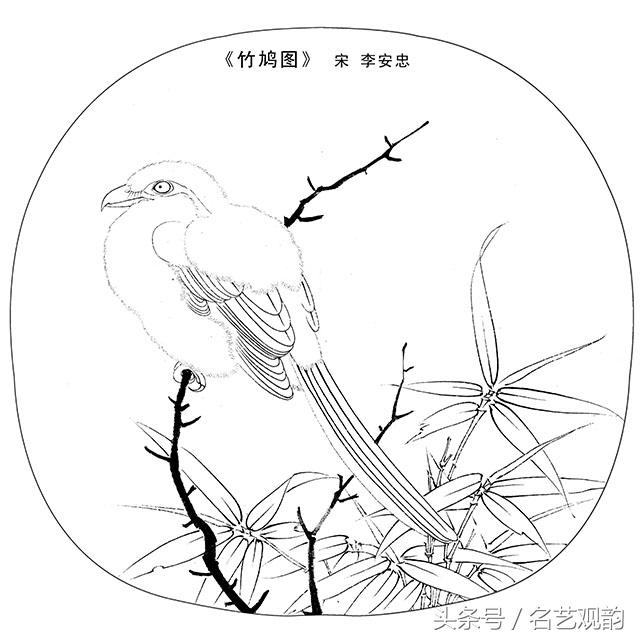 宋画工笔画底稿图文,宋画工笔白描最好的学习素材