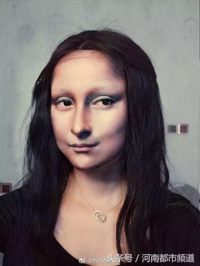27岁重庆妹子化妆成蒙娜丽莎，狂吸60万粉，卸妆后模样！
