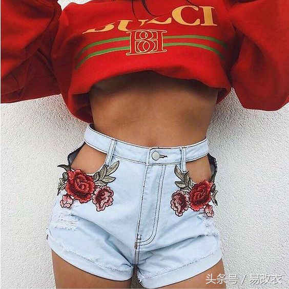 废旧的牛仔裤怎么改短裤,废弃牛仔裤如何变短裤