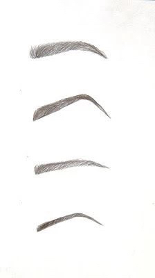 人物眉毛怎么画,画眉毛的教程简笔画