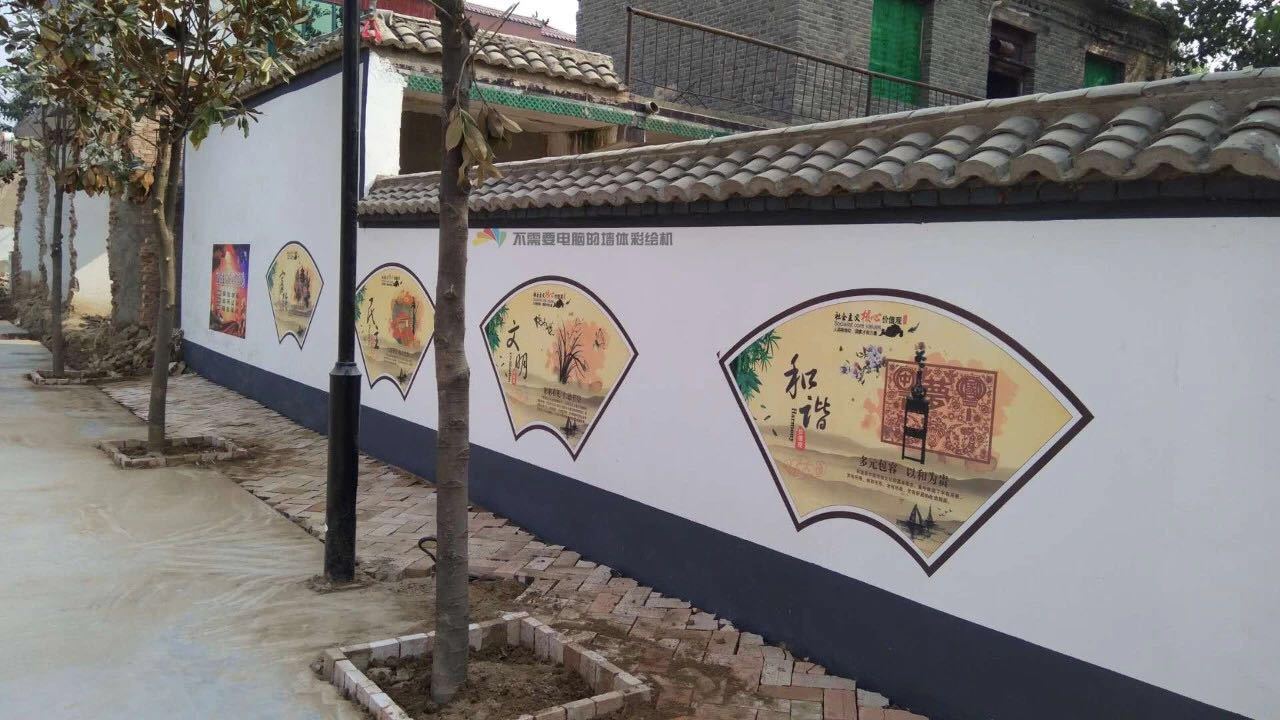 墙体彩绘机器多少钱一台,室外墙体彩绘机器