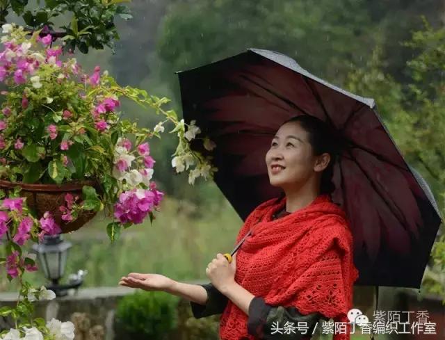 月神披肩紫陌丁香高清图解,紫陌丁香大披肩