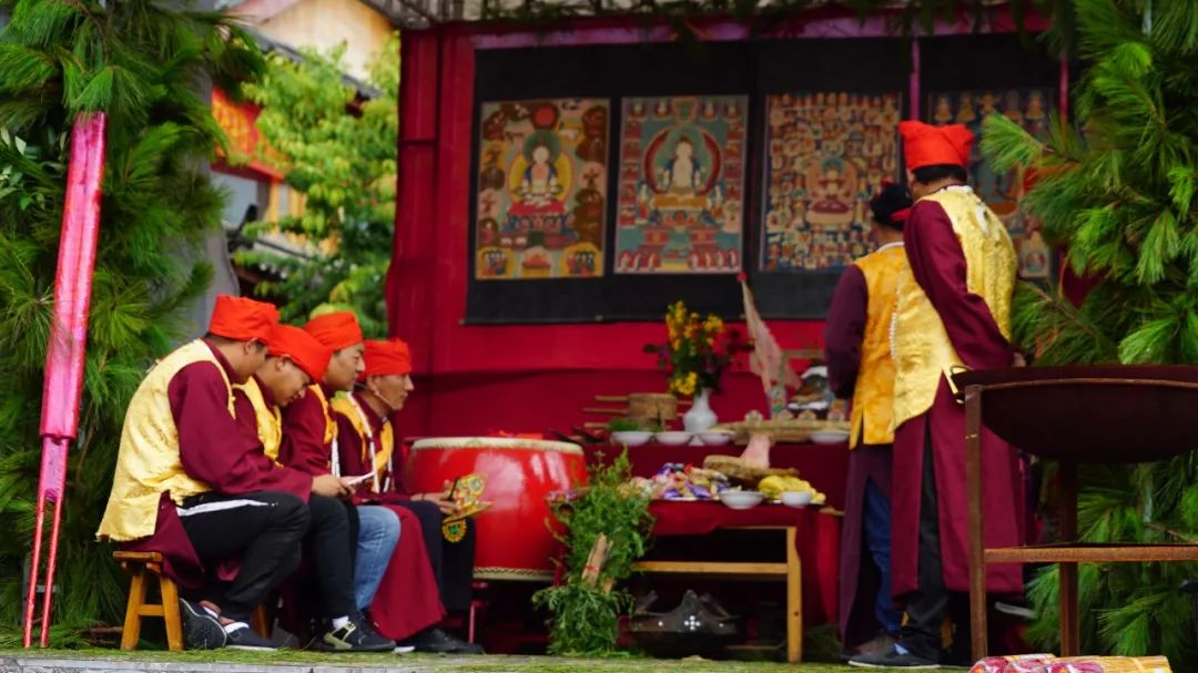 丽江东巴匠火把节,东巴古城文林火把节