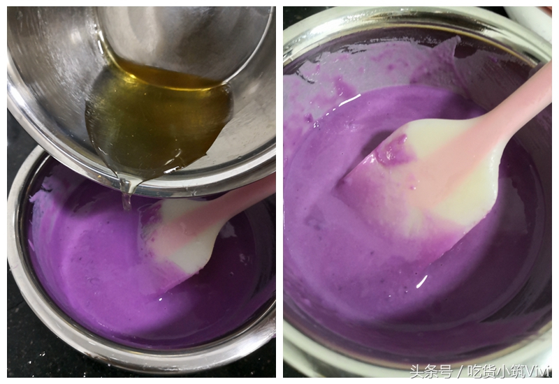 紫薯慕斯甜品,紫薯酸奶慕斯