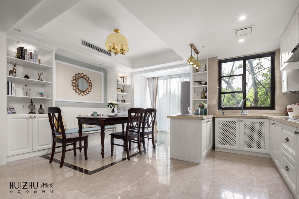 尼罗河蓝美式装修效果图,尼罗河蓝美式风格