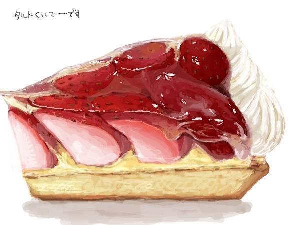 治愈系插画小蛋糕,治愈系ins风插画简笔蛋糕