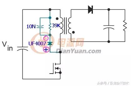rcd钳位电路二极管选择,rcd钳位电路中的二极管