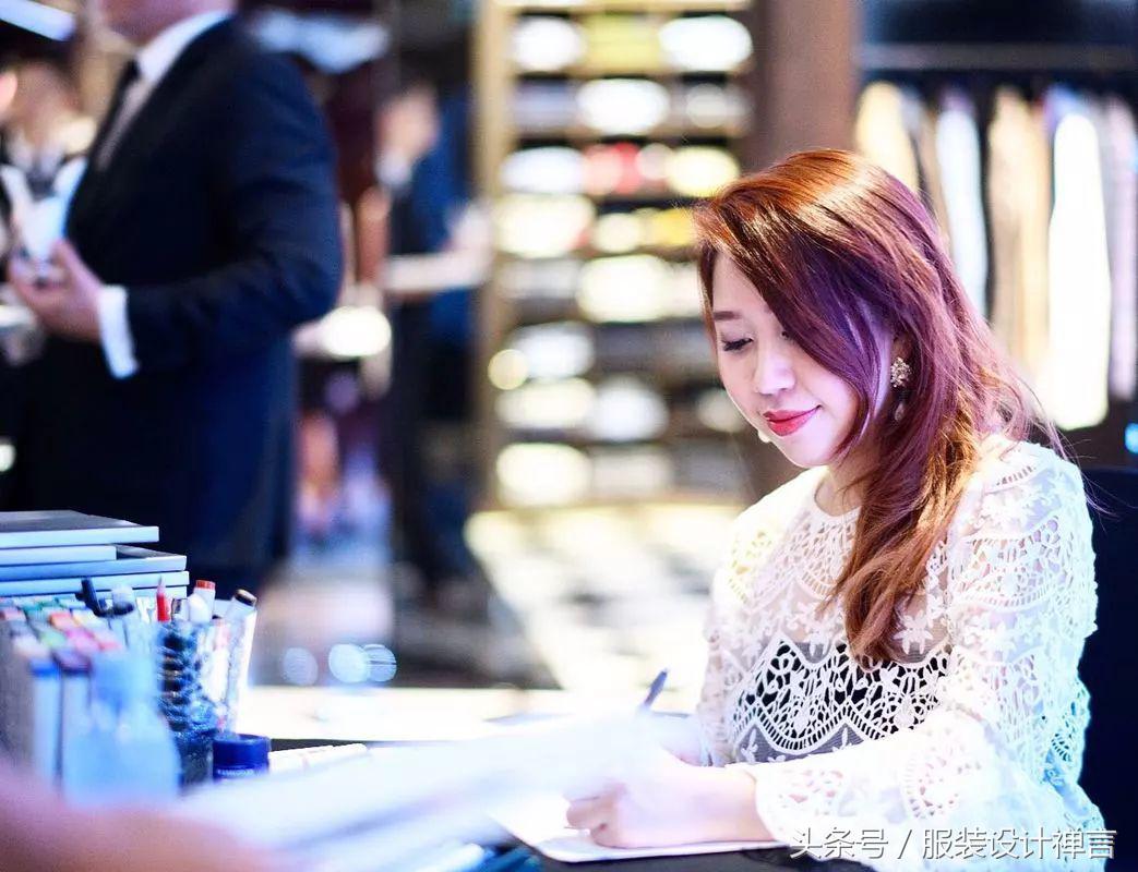 时装手绘|用指甲油画出高定时装的新加坡女插画师ChanClayrene