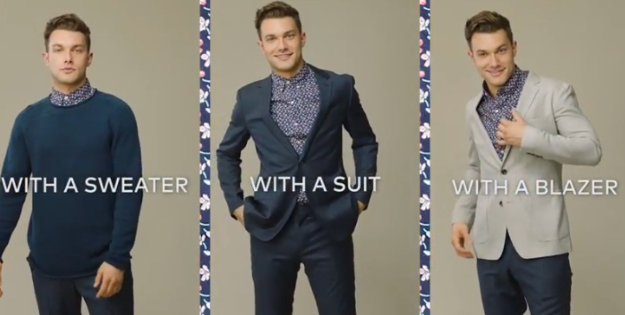 男士衬衫的夏季花式穿法,男士衬衫的时尚穿法图解