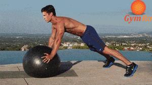 瑜伽球马甲线训练动作,瑜伽球视频练马甲线