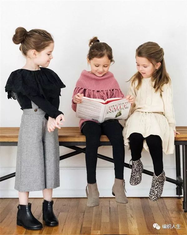 最新款好看的儿童毛衣,儿童中长款宽松毛衣