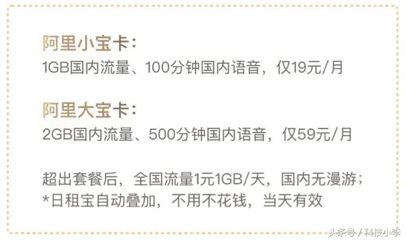 最划算的互联网套餐:阿里宝卡第三,第一当之无愧!