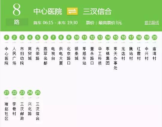 孝感25路公交路线,孝感十路公交车路线