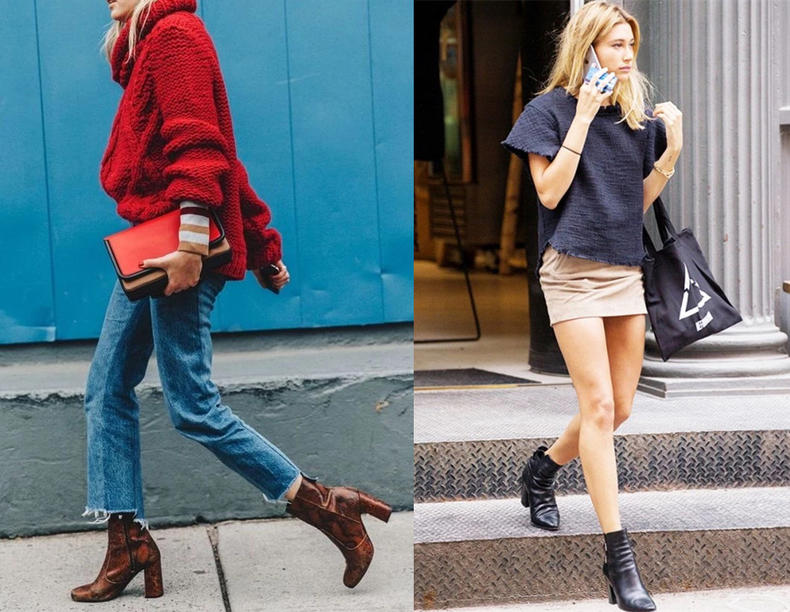 踝靴搭配秋冬什么颜色好,秋季脚踝靴