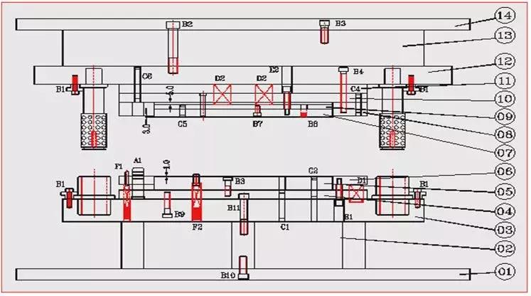 冲压卷圆模具结构图解,冲压模具的基本结构
