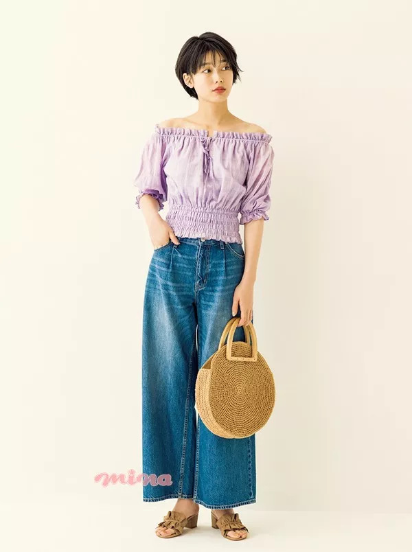 搭配｜这条裤子太秀了吧？百搭时尚还显腿长推荐牛仔阔腿裤的16套搭配