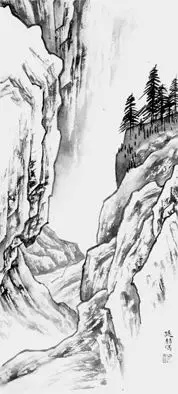 中国画山水技法教程松树,工笔山水皴法教学视频