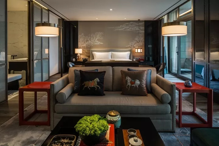 30款新中式背景墙设计案例欣赏,复古背景墙素材大全