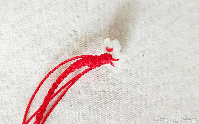 本命年编织红绳腰链,现在流行带红绳腰链本命年