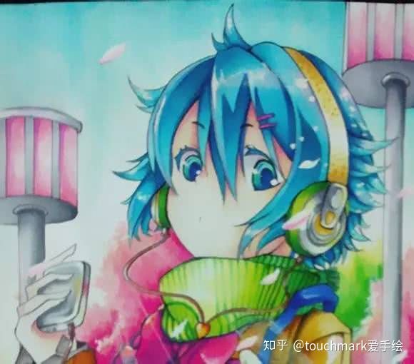 马克笔手绘动漫人物天官赐福,动漫人物马克笔手绘女生霸气